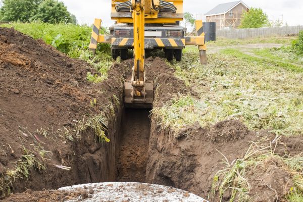 Drainage Trench Installation in Monroe