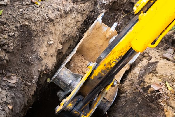 Downspout Trenching in Monroe