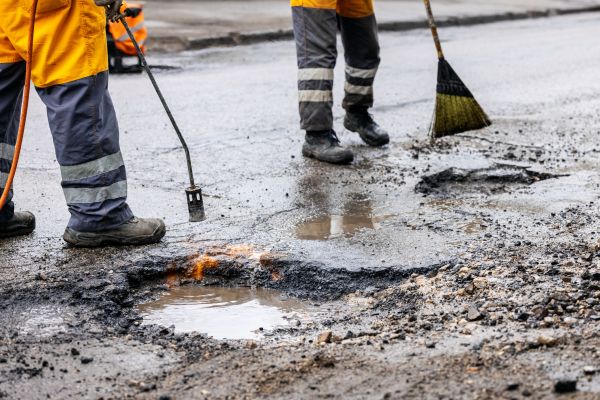 Gravel Pothole Repair in Monroe
